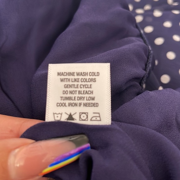 1.State 2X Navy blue polkadot skirt new with tag - Picture 15 of 15